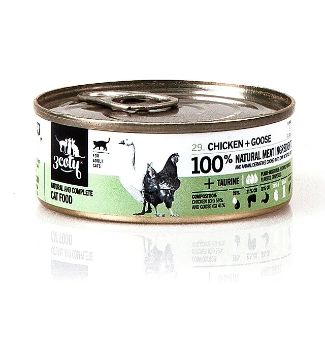 COTY Chicken With Goose - Wet Cat Food - 80g 3
