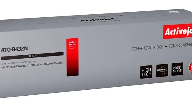 Activejet ATO-B432N toner (replacement for OKI 45807106; Supreme; 7000 pages; black)