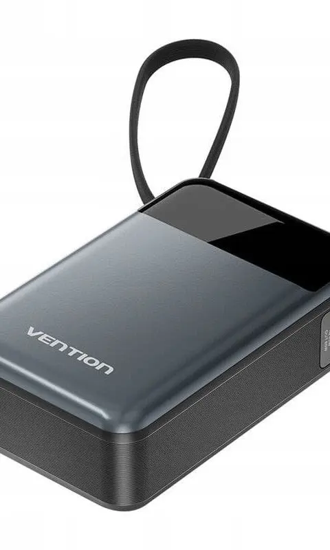 Vention 20000mAh 65W Power Bank With USB-C Cable