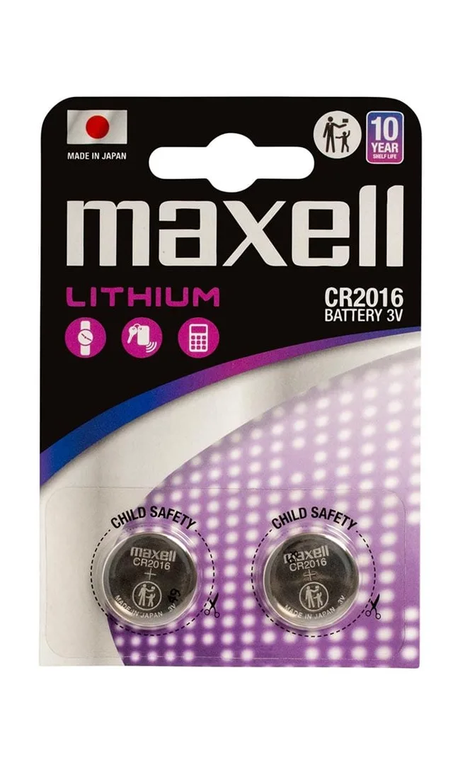 Maxell CR2016 Blister 2 Pc