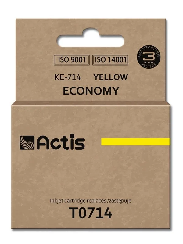 Actis KE-714 ink (replacement for Epson T0714/T0894/T1004; Standard; 13.5 ml; yellow)