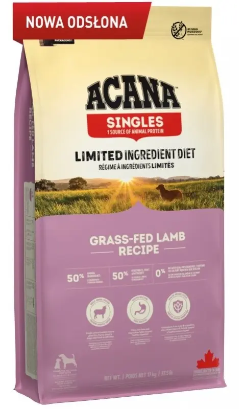 ACANA Singles Grass-Fed Lamb - Dry Dog Food - 17kg