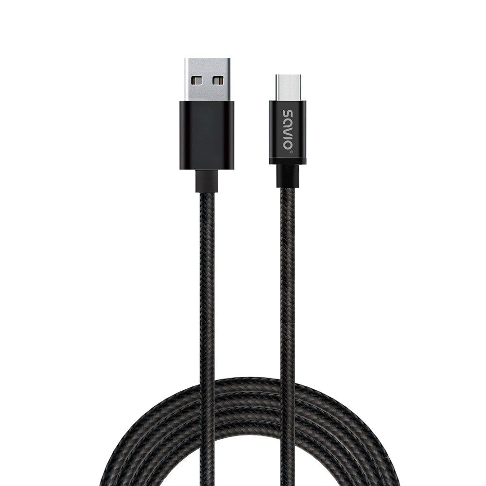 Savio CL-129 USB cable USB 2.0 2 m USB A USB C Black