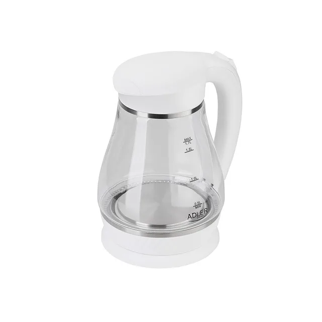 Adler AD 1274 B Electric Kettle 1.7 L 2200 W Black Transparent
