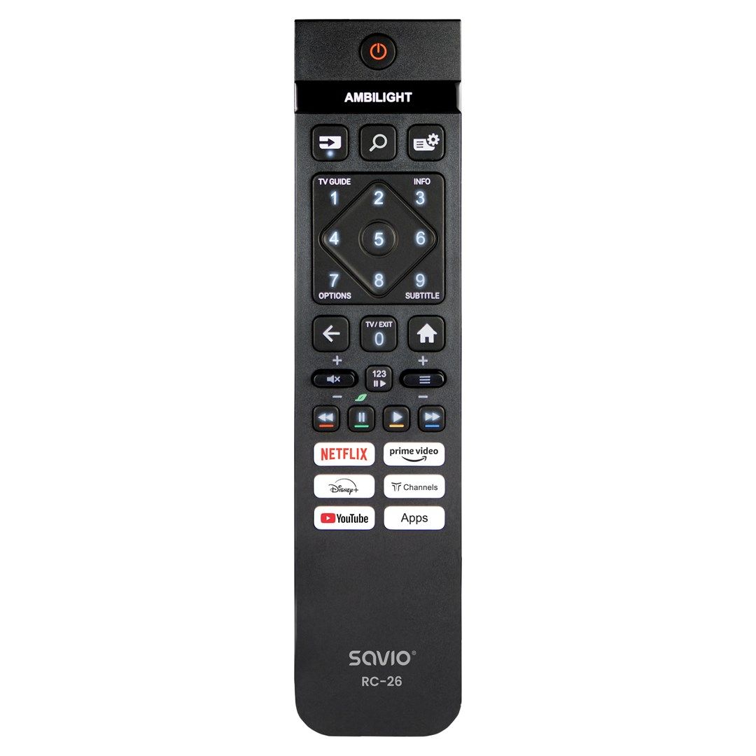 Savio RC-26 Remote Control IR Wireless TV Press Buttons