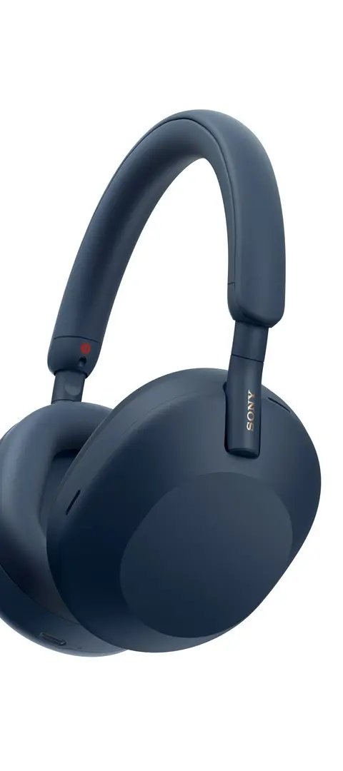 Sony WH-1000XM5 Noise Cancelling Wireless Headphones, 30 hours battery life, Overhead Bluetooth Headphones, Optimised for Alexa and Google Assistant, IOS and Android with Built-In Mic, in Midnight Blue