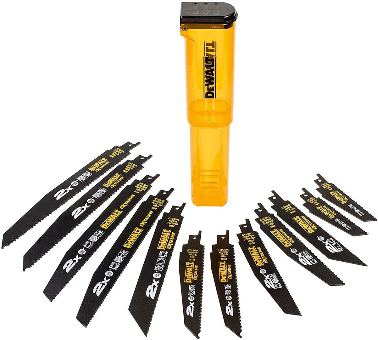 DEWALT Sabre Saw Blades - Set Of 12