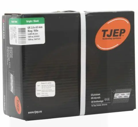 TJEP Nails GR28/63 BKRI With Rings