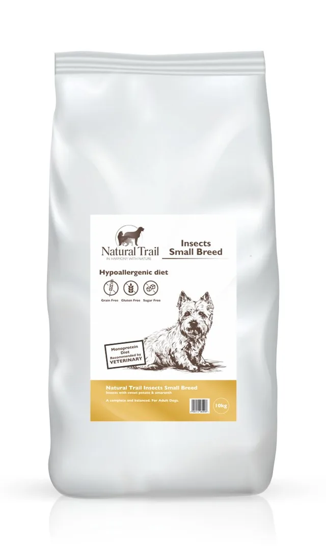 NATURAL TRAIL Premium Insects Small Breed - Dry Dog Food - 10kg