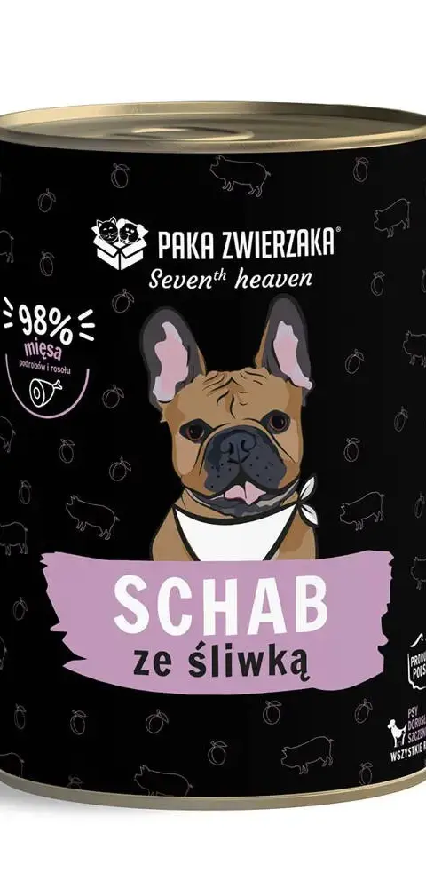 PAKA ZWIERZAKA Seventh Heaven Pork With Plum - Wet Dog Food - 400g