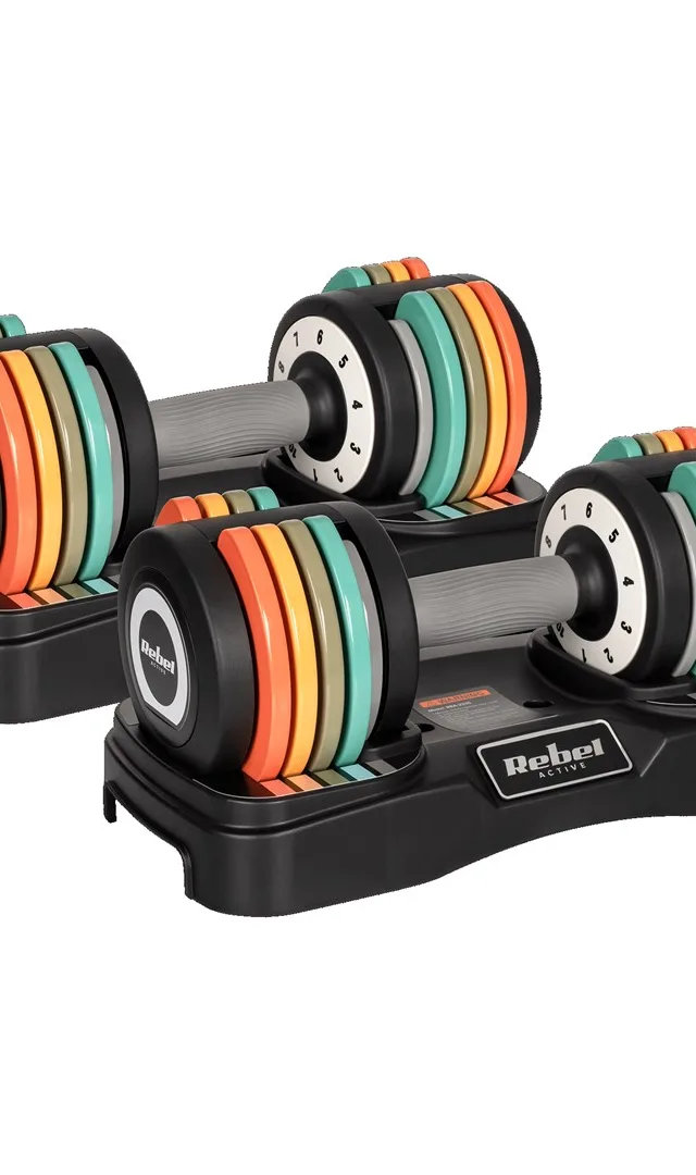 REBEL ACTIVE AUTOMATIC CAST IRON DUMBBELLS 2X10KG RBA2335