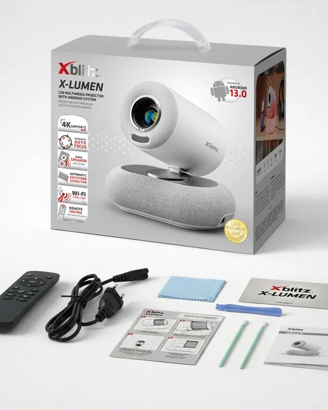 X-LUMEN MULTIMEDIA LED PROJECTOR WITH ANDROID SYSTEM