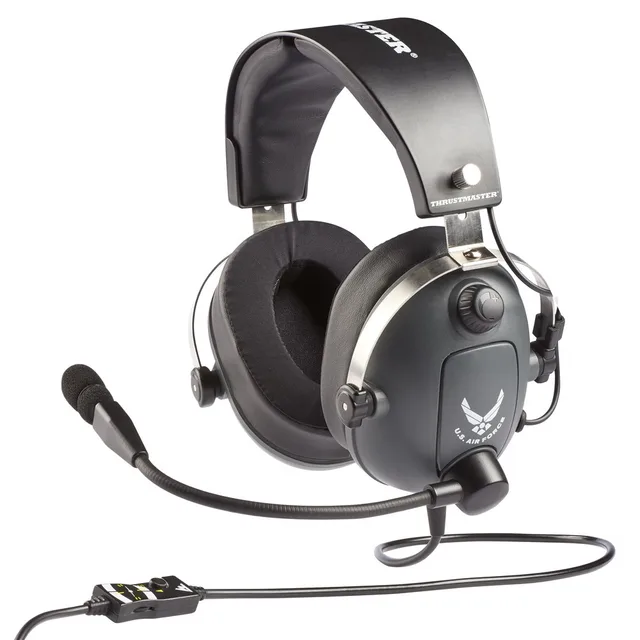 Thrustmaster T.Flight U.S. Air Force Headset Wired Head-band Aviation/Air traffic control Black, Grey