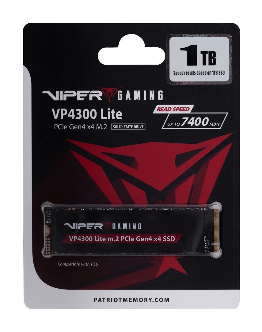 Patriot Memory VP4300 Lite 1 TB M.2 PCI Express 4.0 NVMe