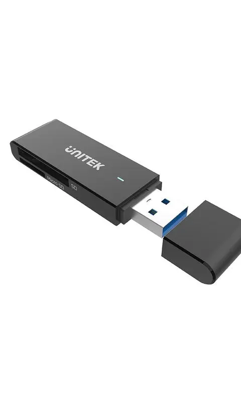 UNITEK Y-9327A card reader USB 3.2 Gen 1 (3.1 Gen 1) Type-A Black