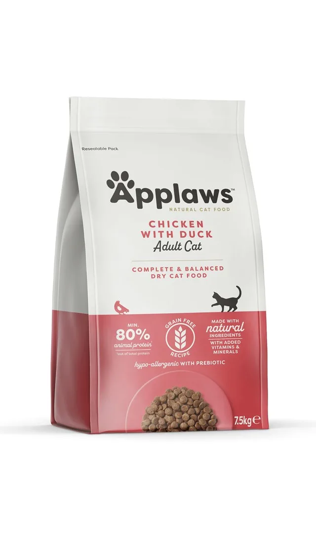APPLAWS Chicken With Duck - Dry Cat Food - 7 5kg