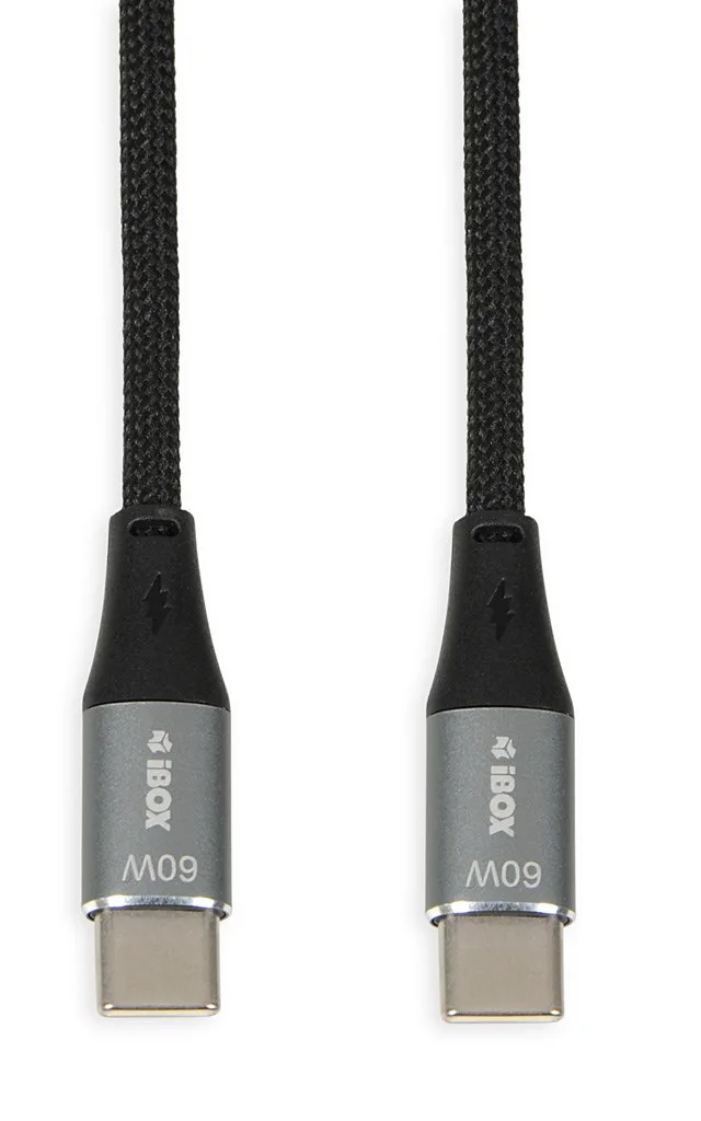 iBOX IKUTC USB-C cable 60W 2m Black