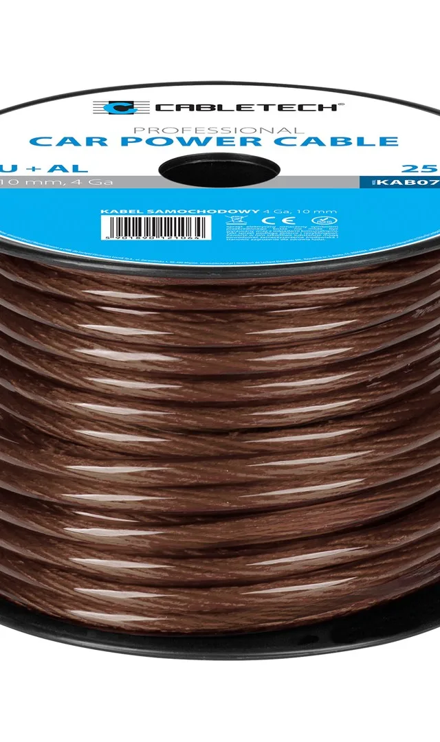 Cable Samochodowy 4Ga OD10mm CU AL