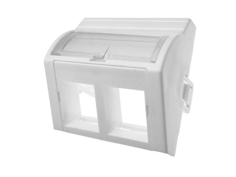 Adapter 45x45 2xRJ45 (Convex Angle) ALANTEC