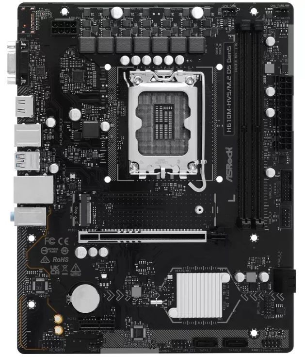ASROCK H610M-HVS/M.2 D5 GEN5 S1700 MATX Intel H610 2xDDR5 Retail