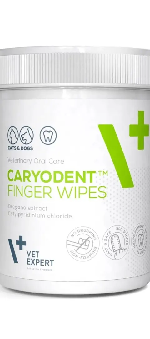 VETEXPERT Caryodent Finger Wipes - Dog Vitamins - 100ml