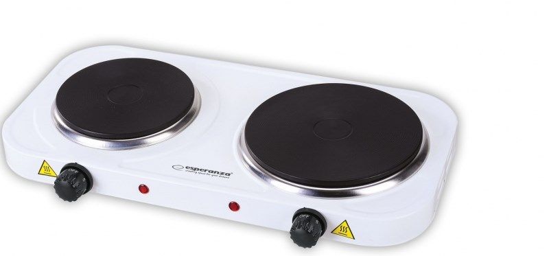 Esperanza EKH014W Electric Cooker 2 Zones White