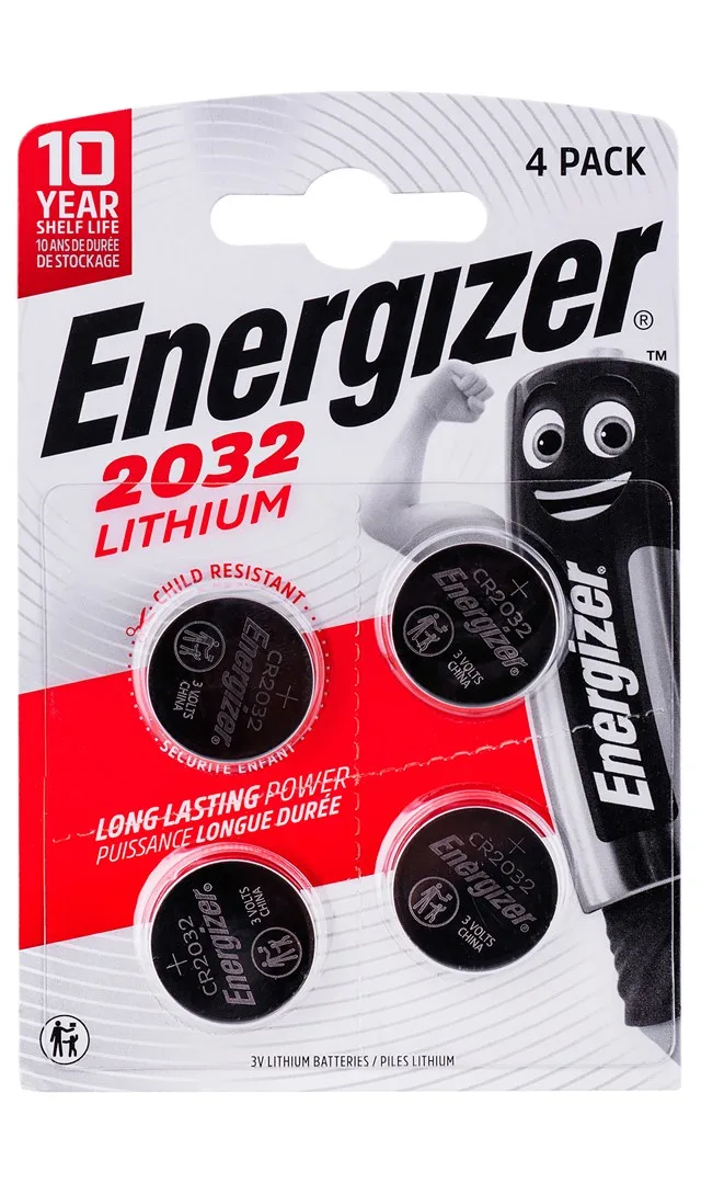 ENERGIZER BATTERY SPECIALIZED CR2032 4 Pieces 3V ECO
