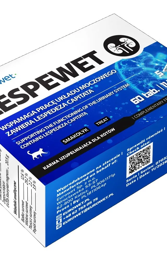 EUROWET Lespewet Urinary System - Supplements For Cats - 60 Tablets