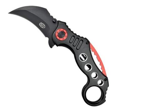 Nóż SCK Steel Claw Knives Karambit K29 Czarno-Czerw