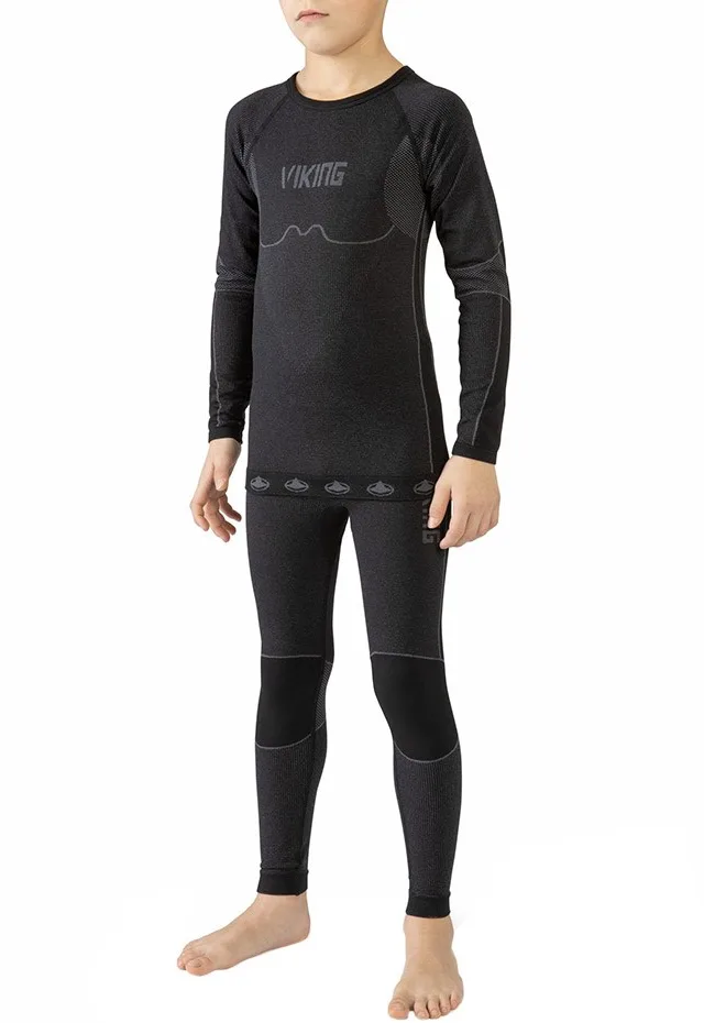 Viking Riko Thermal Underwear for Kids Black 500-14-3030-09 128-140cm