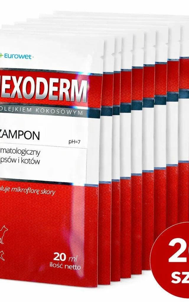 EUROWET Hexoderm - Shampoo For Dogs And Cats - 20x20ml