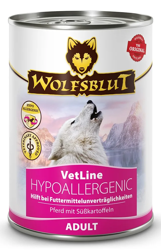 WOLFSBLUT VetLine Hypoallergenic Horse - Wet Dog Food - 395g