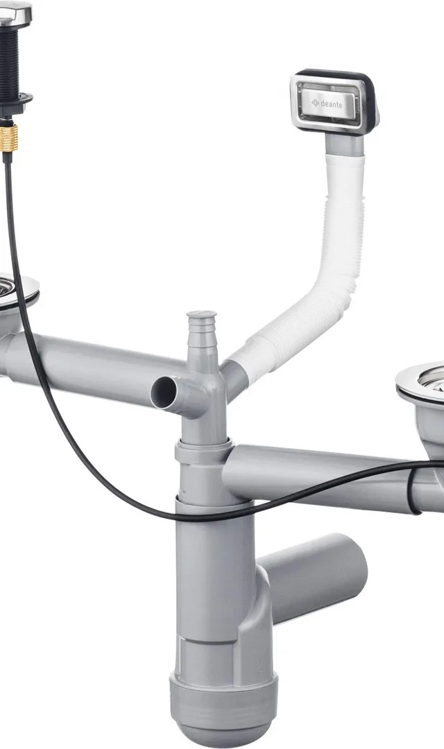 Siphon For 1.5 And 2-Bowl Granite Sink - Space-Saver