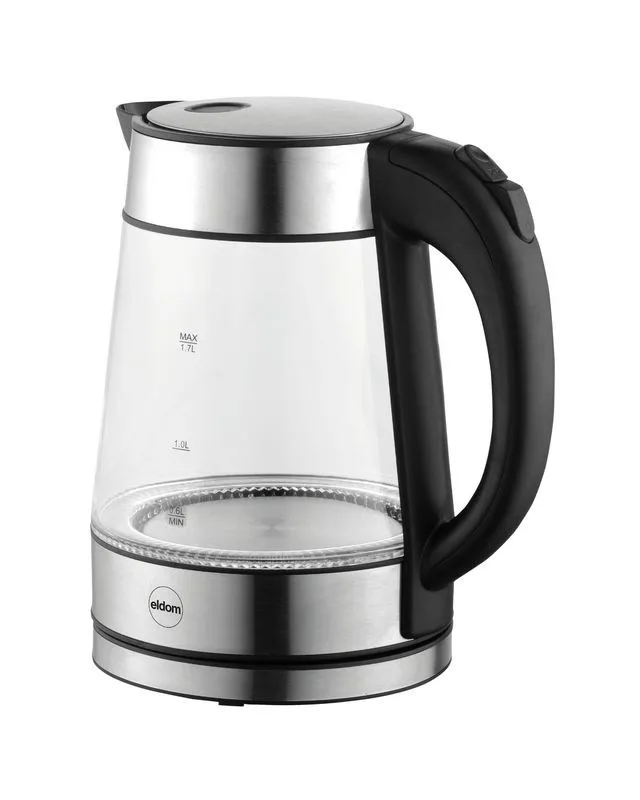 ELDOM CORDLESS GLASS KETTLE C420 1850-2200W 1 7L