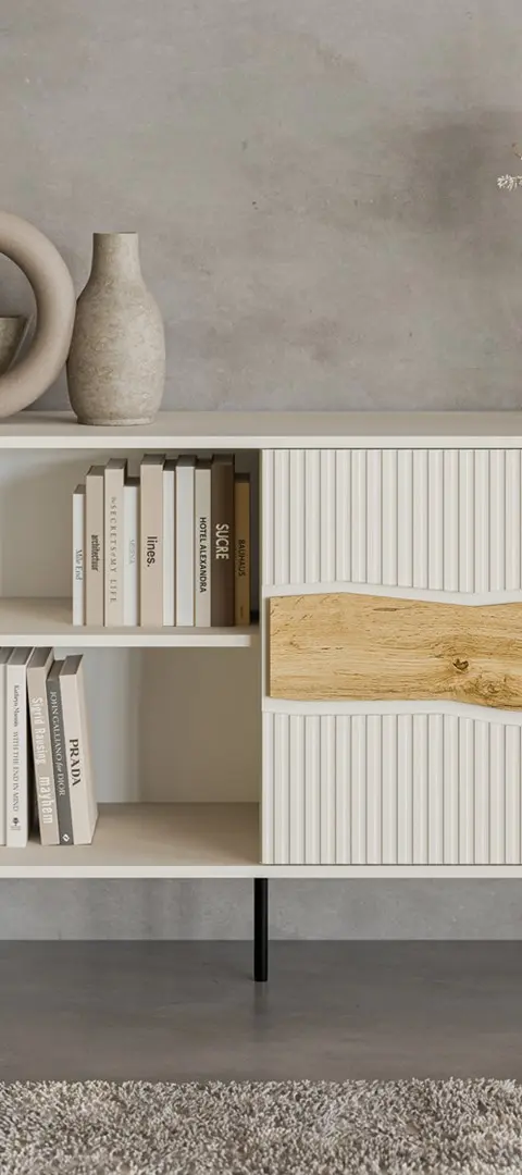Cama INSERTO 3D1W Chest Of Drawers 190x40x80 Cashmere LED