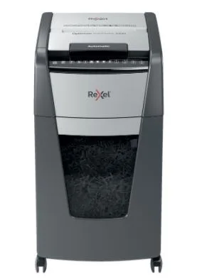 Rexel Optimum Auto+ 300M paper shredder Micro-cut shredding 55 dB 23 cm Black, Grey