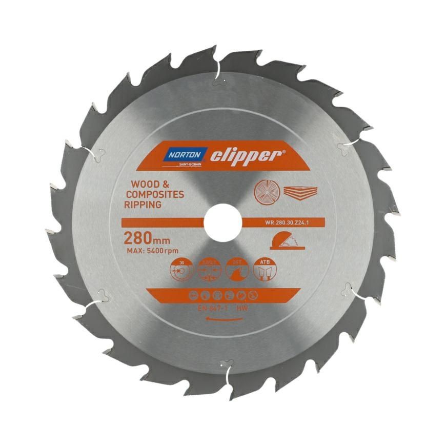 NORTON PIŁA TARCZOWA 280mm X 30mm X 24z DREWNO I KOMPOZYTY ATB (3 2 / 2 2)