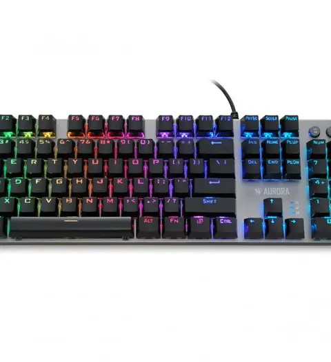 iBox AURORA K-4 keyboard Gaming USB QWERTY Black, Silver