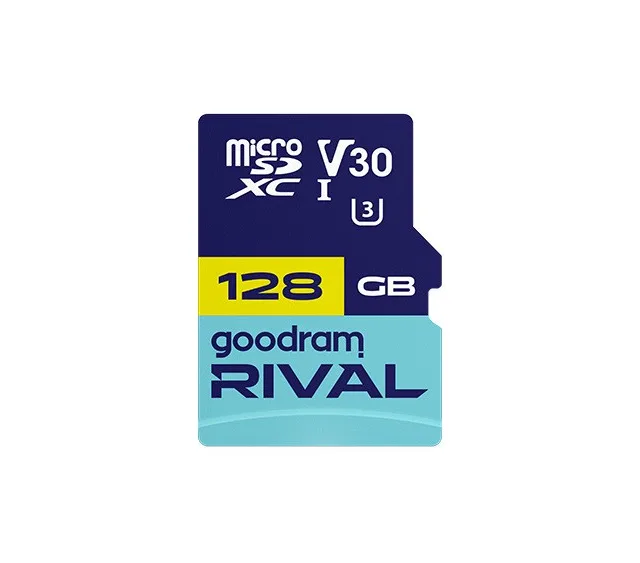 GOODRAM MicroSDXC 128GB V30 UHS I U3 RIVAL Adapter
