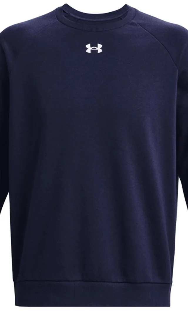 Under Armour Men's Rival Fleece Crew Sweatshirt Navy Blue 1379755 410