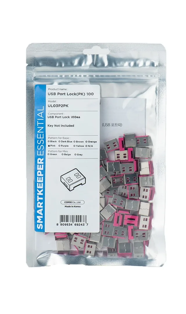 Smartkeeper UL03P2PK port blocker USB Type-A Pink 1 pc(s)