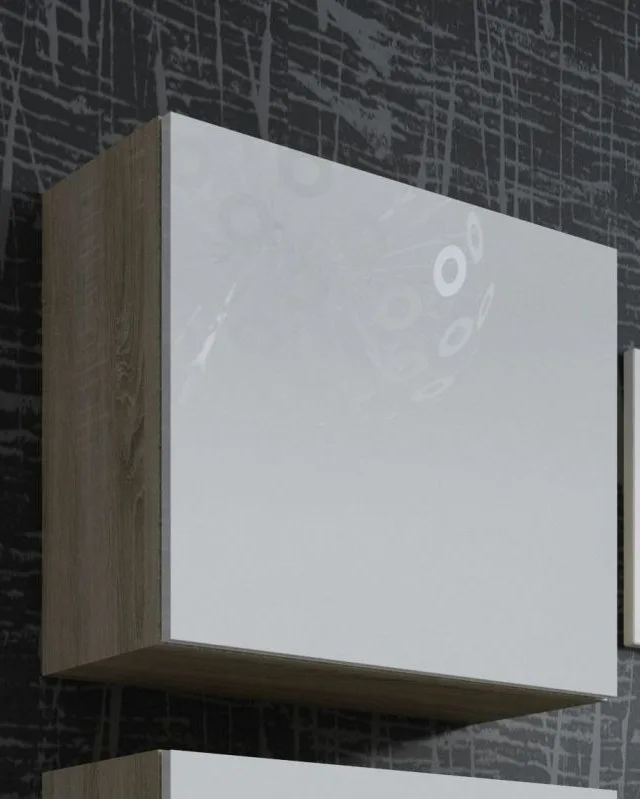 Cama Square Cabinet VIGO 50/50/30 Sonoma Oak/White Gloss