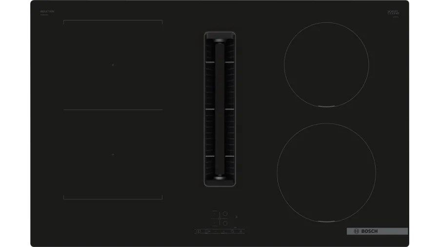 Bosch Serie 4 PVS811B16E Hob Black Built-In 80 Cm Zone Induction Hob 4 Zone(S)