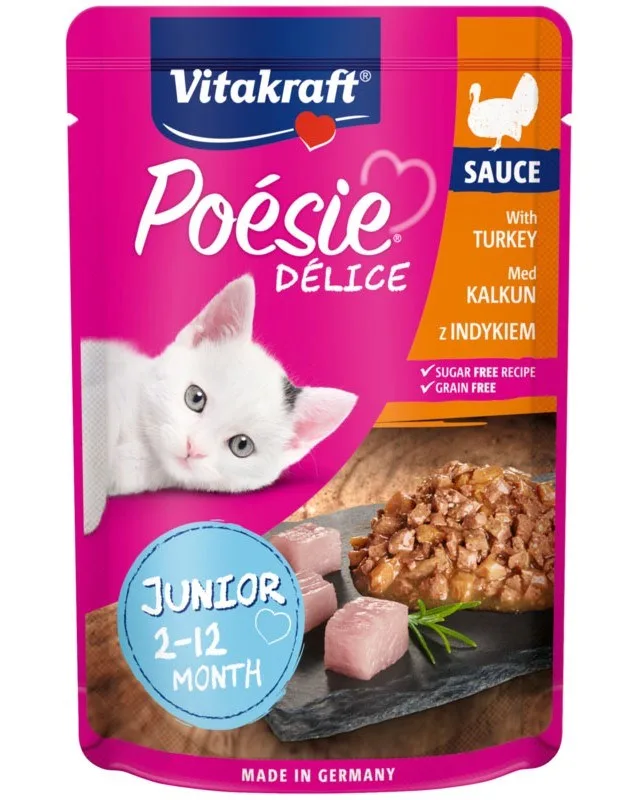 VITAKRAFT POESIE DELICE JUNIOR Turkey - Wet Cat Food - 85 G