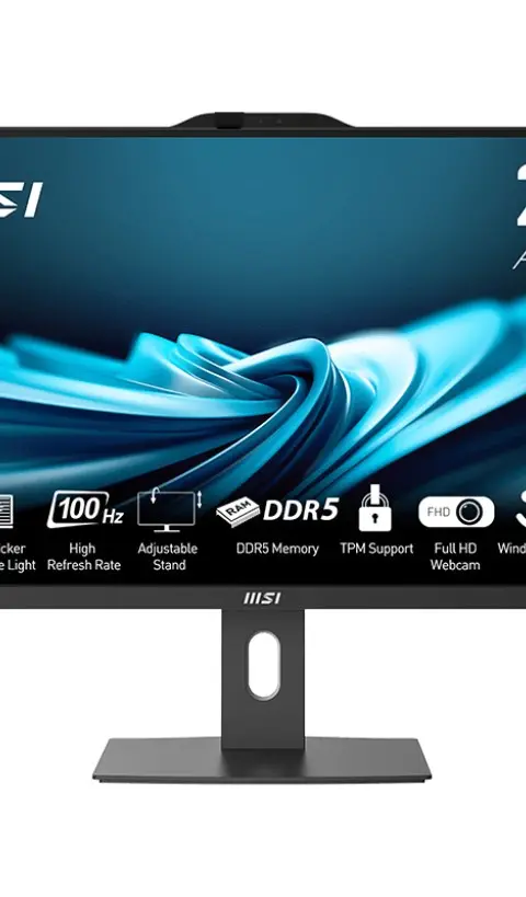 MSI AIO PRO AP272P 14M-886XEU I7-14700 27 IPS LED FHD Non-Touch Anti-Glare 16GB SSD 1TB M.2 AX211 WiFi 6E No OS Black