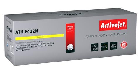 Activejet ATH-F412N Toner cartridge for HP/Canon printers, compatible with HP 410A CF412A; Canon CRG 046 Y 1247C002; Supreme; 2,300 pages; yellow