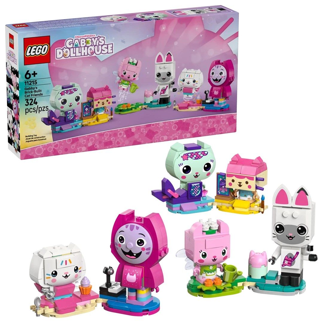 LEGO GABBY’S DOLLHOUSE 11215 Gabby'S Brick-Built Cat Friends