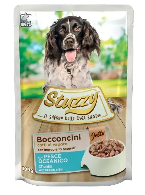 STUZZY Sea Fish In Jelly - Wet Dog Food - 100g
