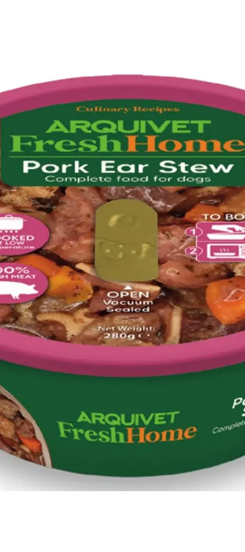 ARQUIVET Fresh Home Pork Ear Stew - Wet Dog Food - 280g