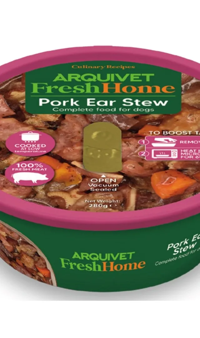 ARQUIVET Fresh Home Pork Ear Stew - Wet Dog Food - 280g